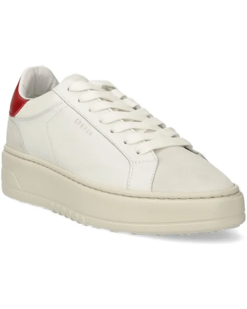 Copenhagen Sneakers mit Plateau - Weiß Weiß