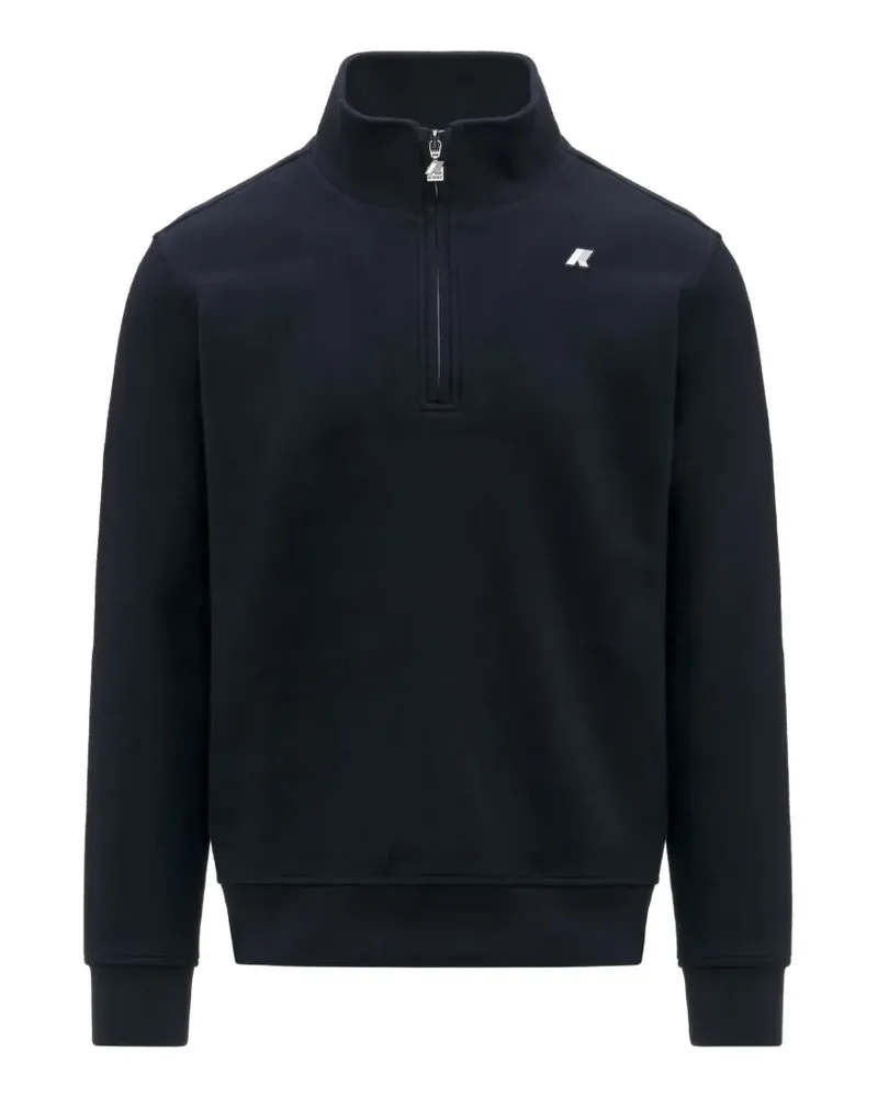 K-Way Finnick Pullover mit kurzem Reißverschluss - Blau Blau