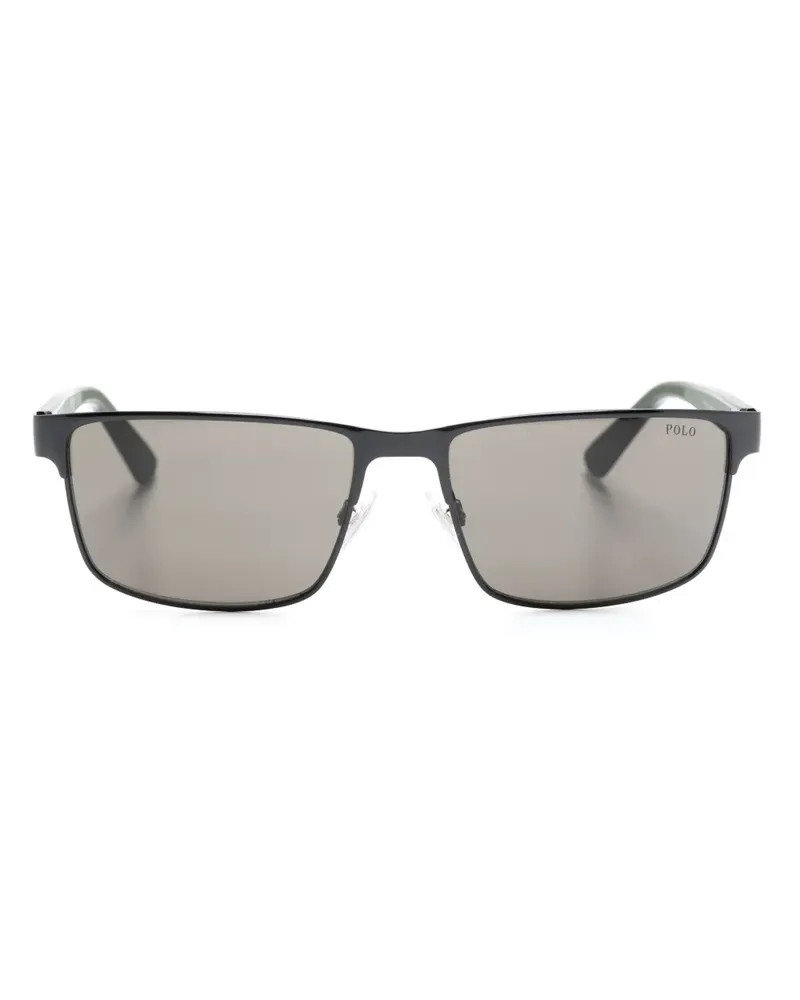 Ralph Lauren PH3155 Sonnenbrille mit eckigem Gestell - Schwarz Schwarz