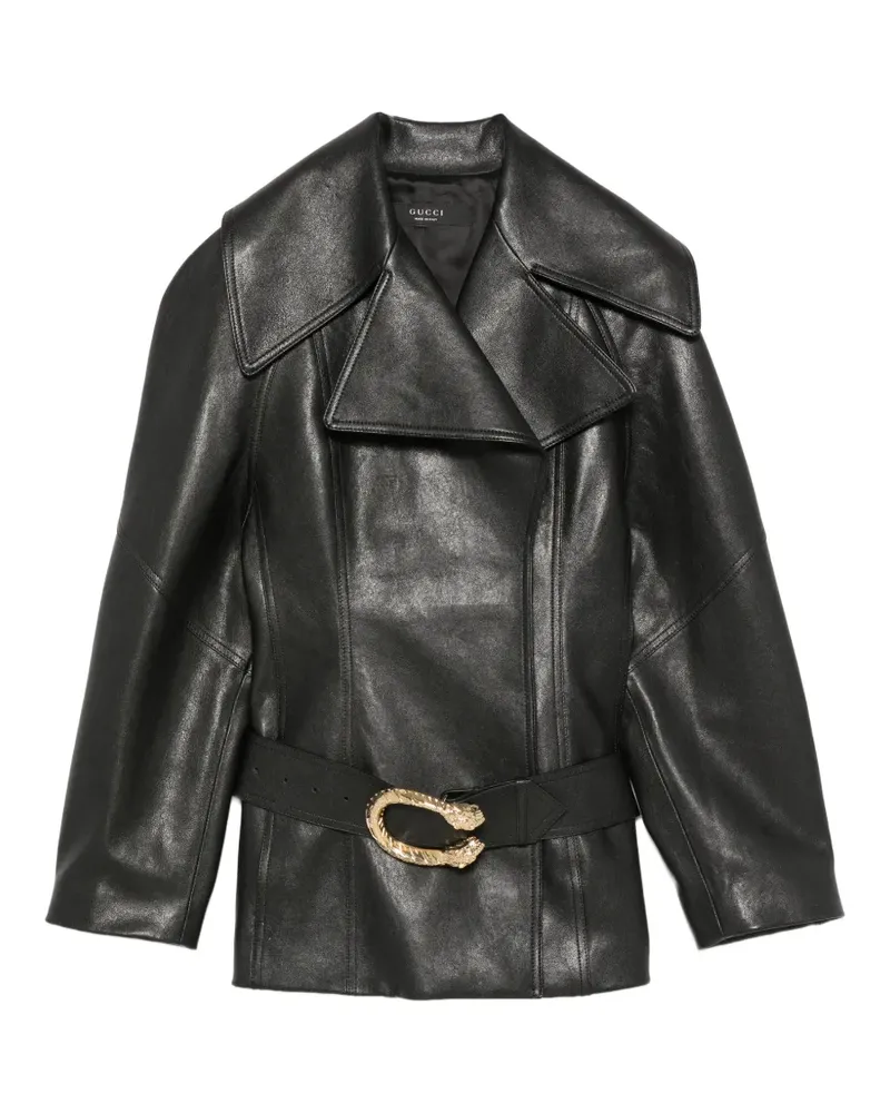 Gucci Dionysus Jacke mit Gürtel - Schwarz Schwarz