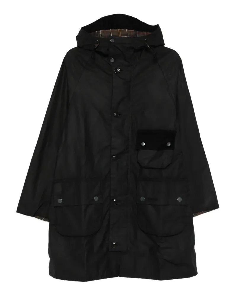 Barbour Solway hooded coat - Schwarz Schwarz
