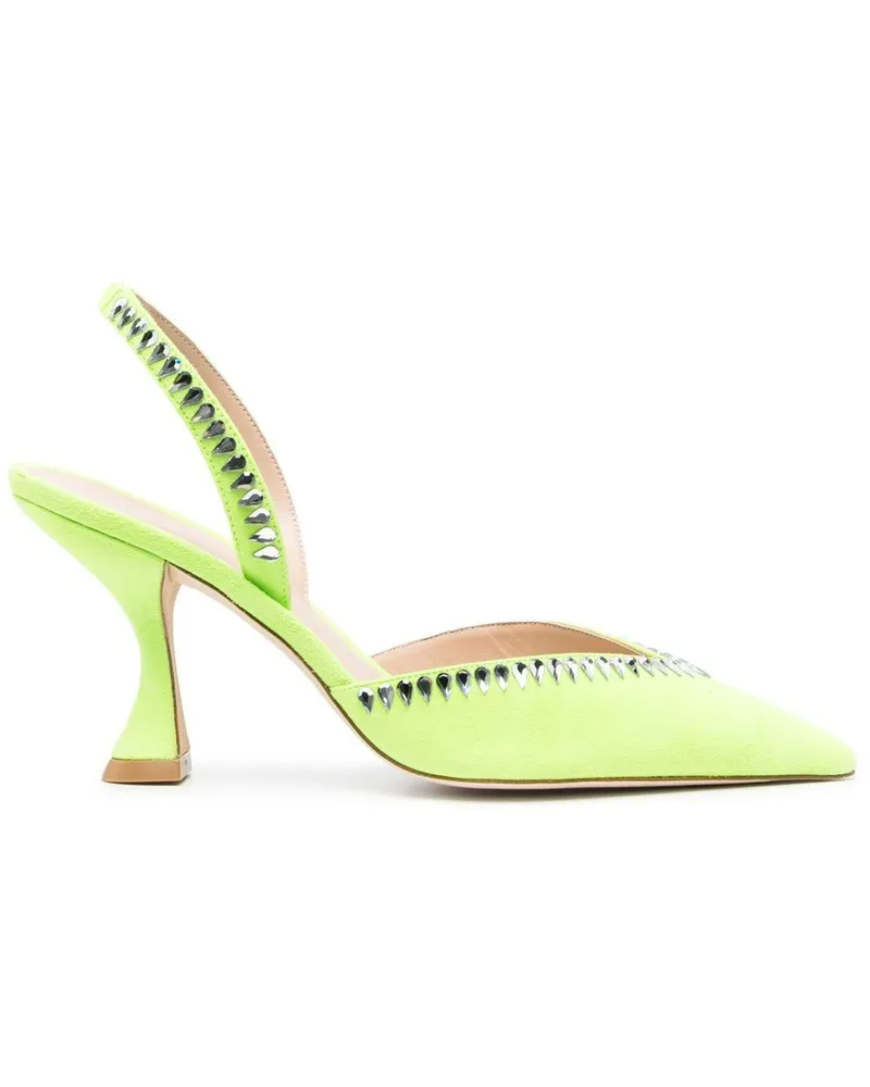 Stuart Weitzman Gemcut XCurve Slingback-Pumps 85mm - Grün Grün