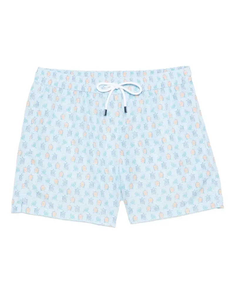 Fedeli turtle print swim shorts - Blau Blau