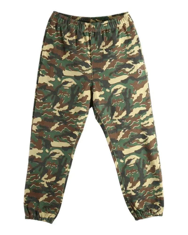 BAPE Jogginghose mit Camouflage-Print - Grün Grün