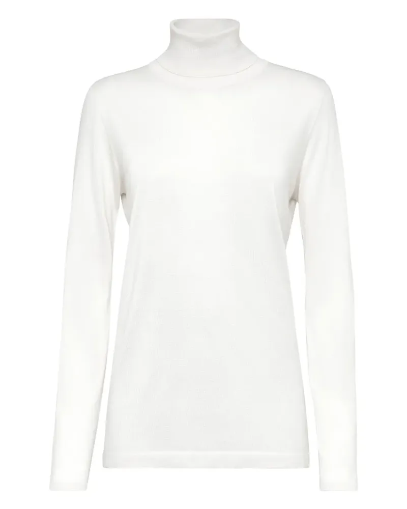 Brunello Cucinelli Klassisches Langarmshirt - Weiß Weiß