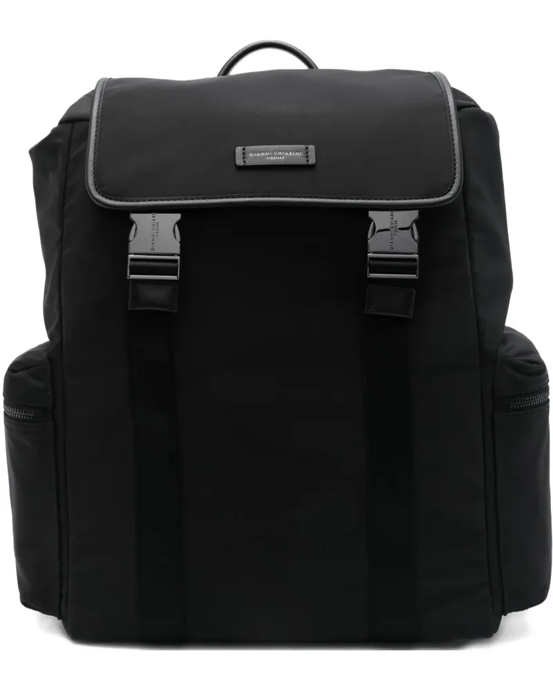 Gianni Chiarini Oslo Rucksack mit Schnallenverschluss - Schwarz Schwarz