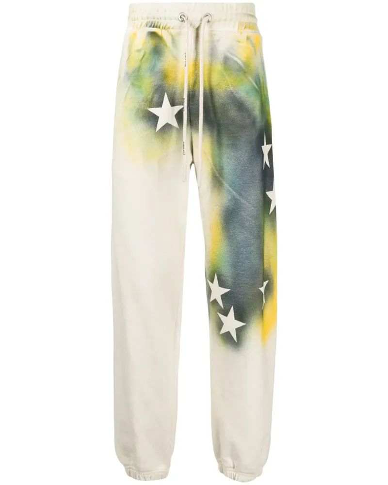 Palm Angels Jogginghose mit Sterne-Print - Weiß Weiß