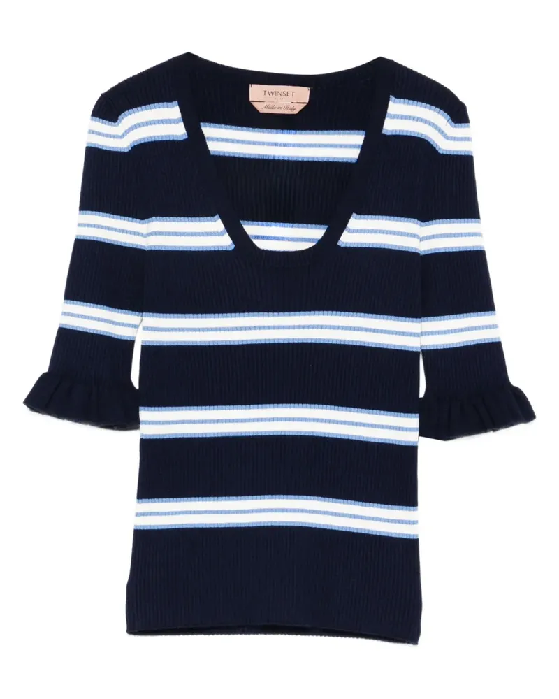Twin-Set striped top - Blau Blau