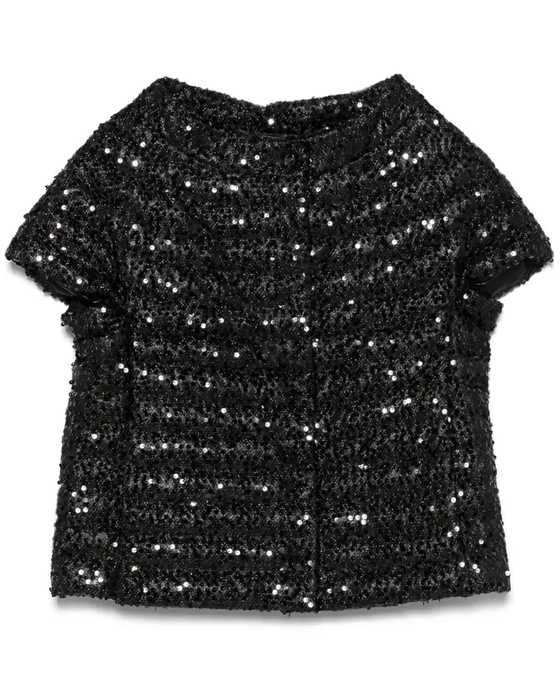 Herno Steppjacke mit Pailletten - Schwarz Schwarz