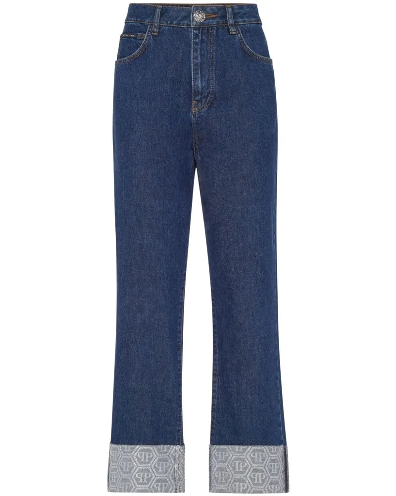 Philipp Plein Lockere Jeans mit Monogramm - Blau Blau