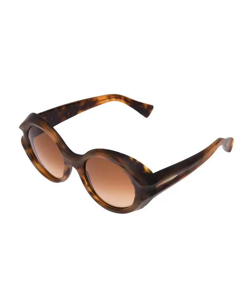 Marni chunky moulded sunglasses - Braun Braun