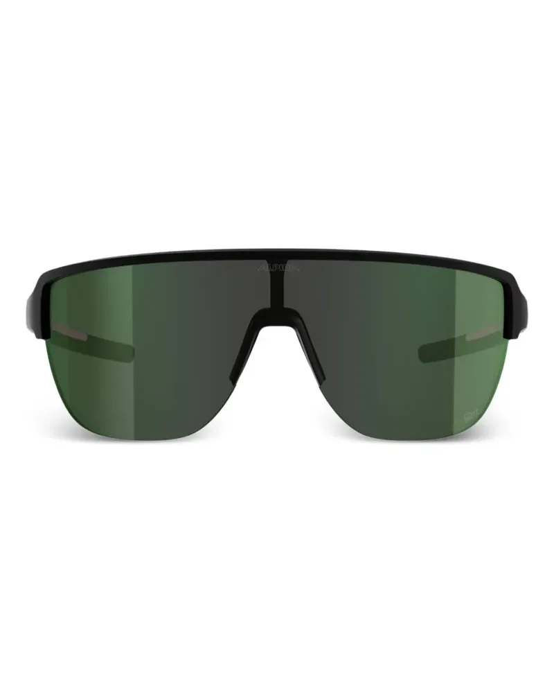 Alpina Watches Ram 2.0 Sonnenbrille mit geometrischem Gestell - Schwarz Schwarz