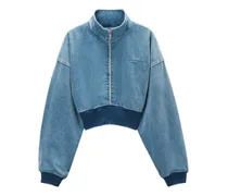 Jeansjacke mit Stehkragen - Blau