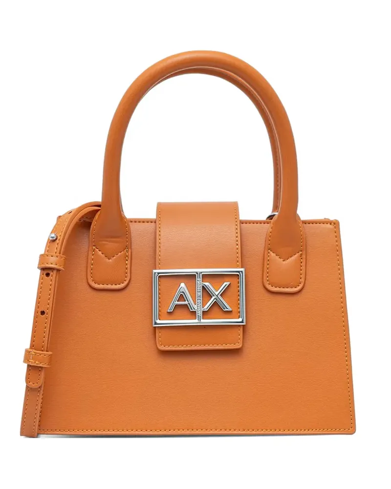 Armani Exchange Shopper mit Logo-Schild - Orange Orange