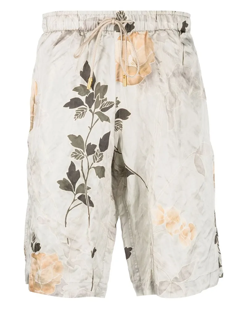 Etro Badeshorts mit Blumen-Print - Grün Grün