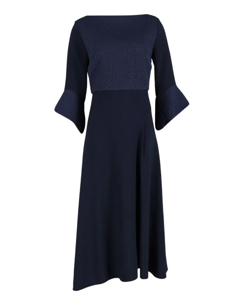 Roland Mouret bateau-neckline midi dress - Blau Blau