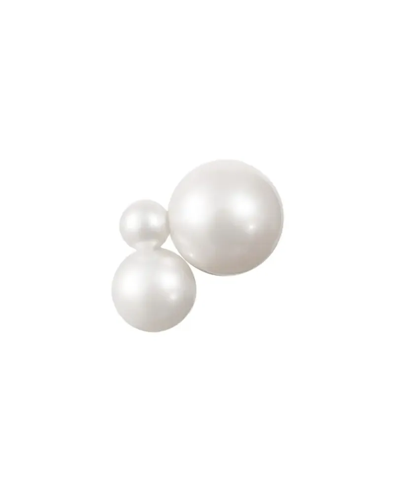 Sophie Bille Brahe 14kt Petite Stellari Gelbgoldohrring mit Süßwasserperle - Weiß Weiß