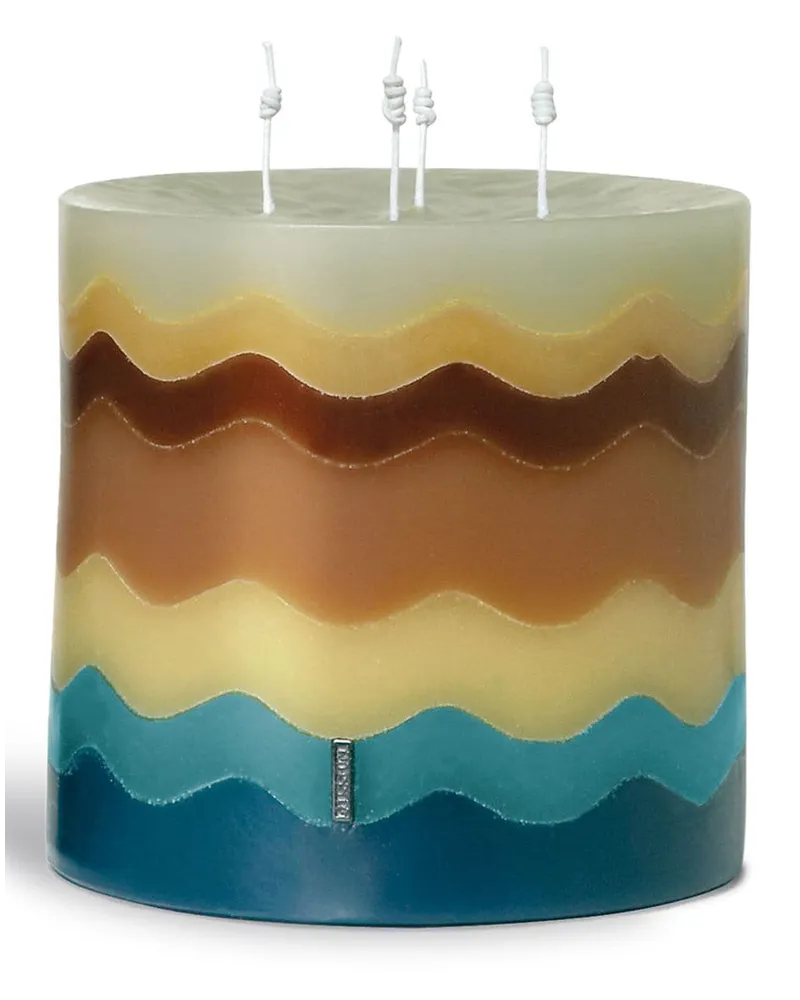 Missoni Home Torta Kerze mit Wellenmuster, 700g - Nude Nude