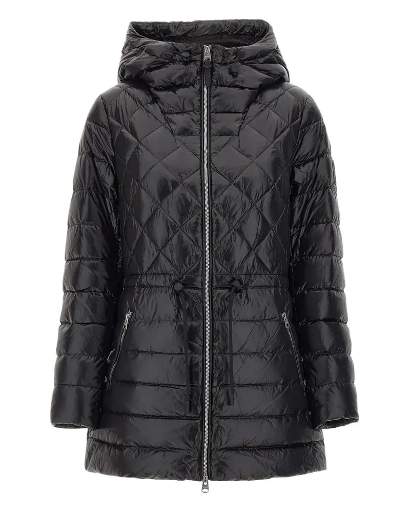 Mackage Tooky Kapuzenmantel mit Rautensteppung - Schwarz Schwarz