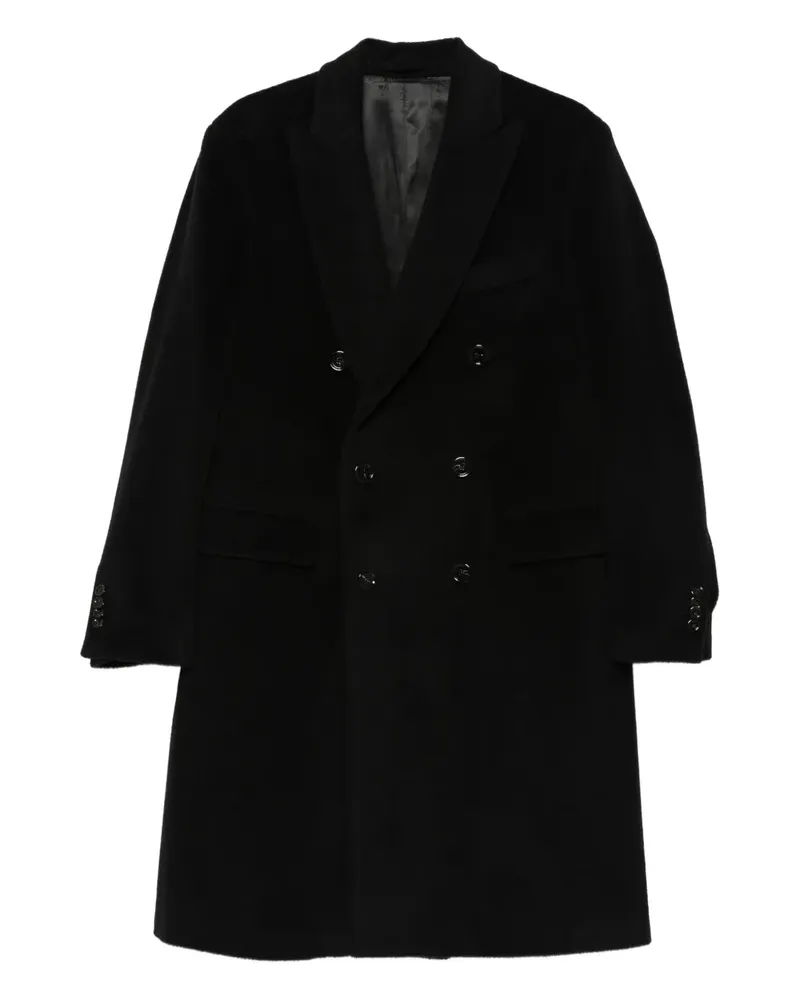 LARDINI Doppelreihiger Mantel - Schwarz Schwarz
