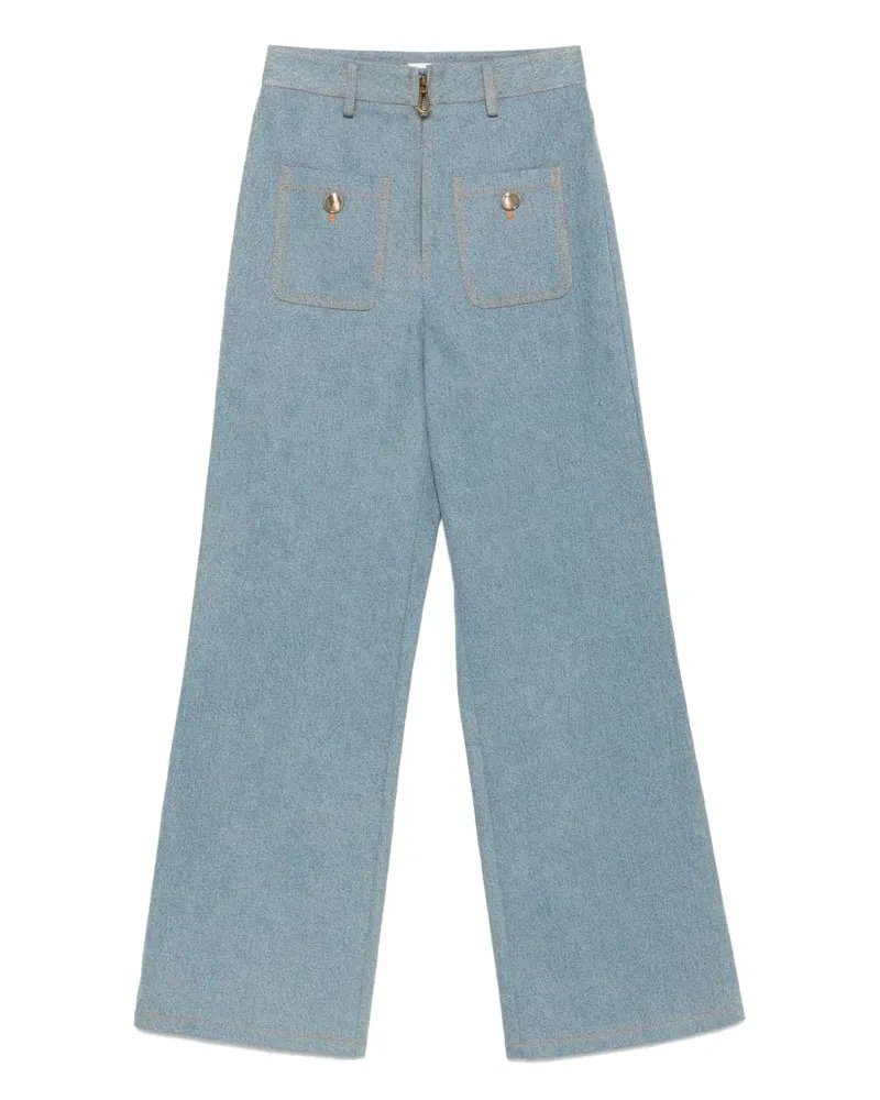 Sandro Jeans mit geradem Bein - Blau Blau