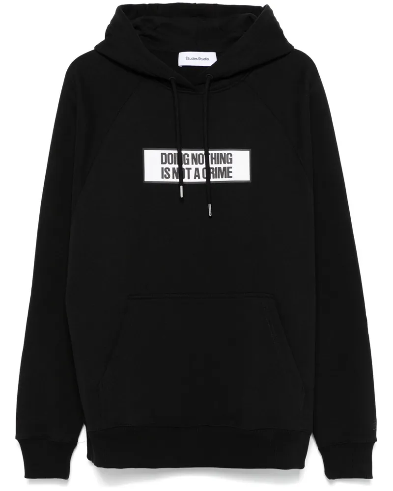Études Studio Not a Crime Hoodie - Schwarz Schwarz