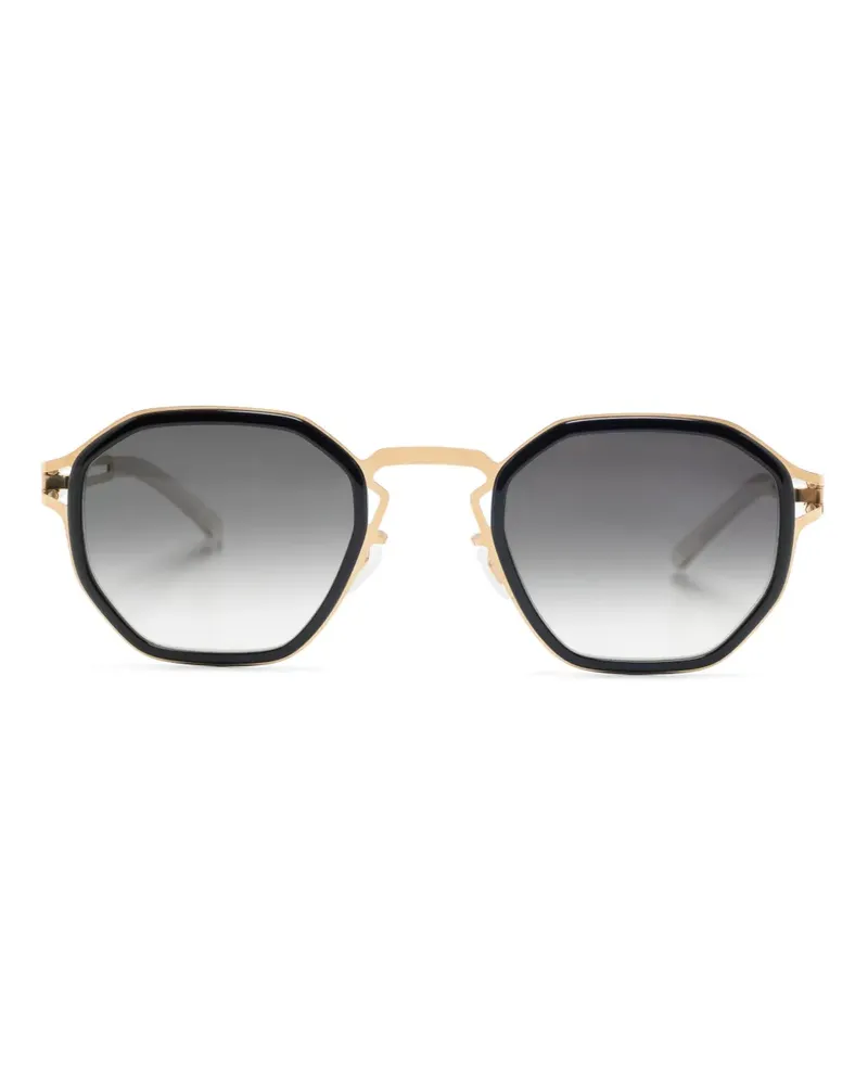 Mykita Gia Sonnenbrille mit geometrischem Gestell - Schwarz Schwarz