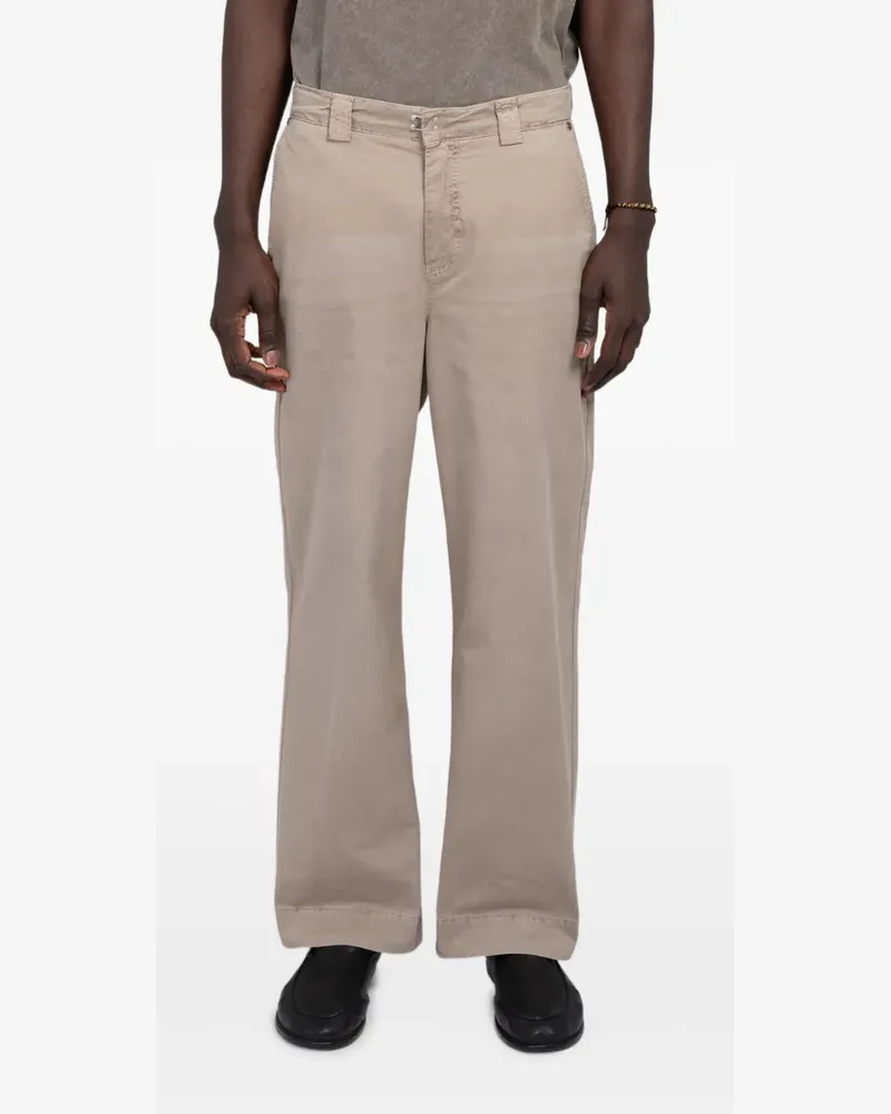 Mfpen Commission distressed-finish trousers - Nude Nude