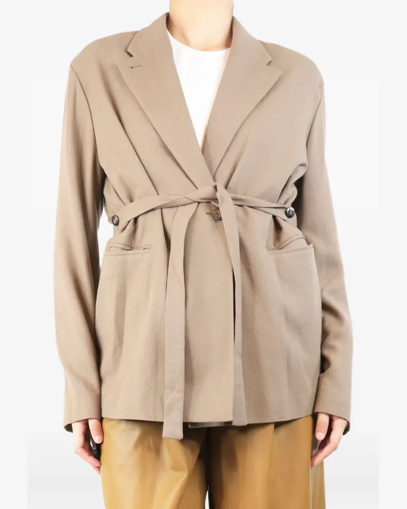 ALYSI belted blazer - Braun Braun