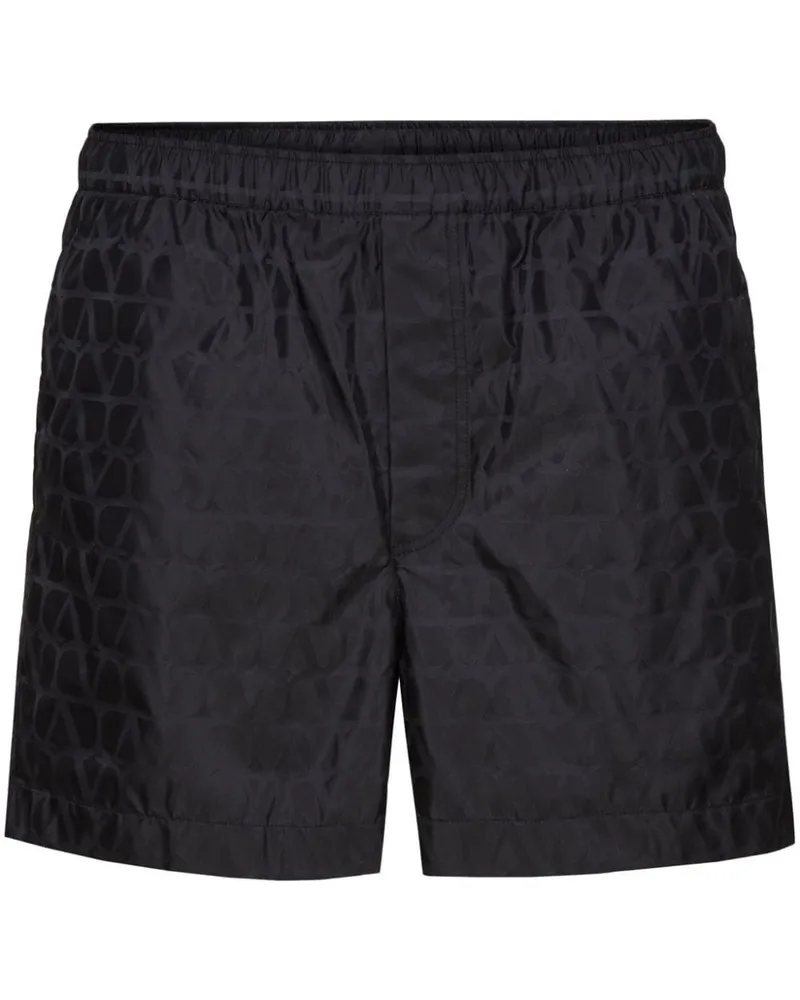 Valentino Garavani Badeshorts mit Toile Iconographe-Print - Blau Blau