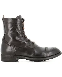 Officine Creative Italia Schnürstiefel aus Leder Schwarz