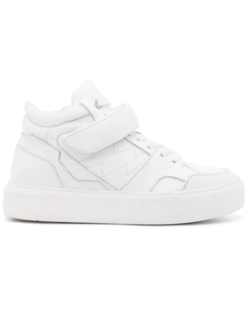 Zadig & Voltaire Flash High-Top-Sneakers mit dicker Sohle Weiß
