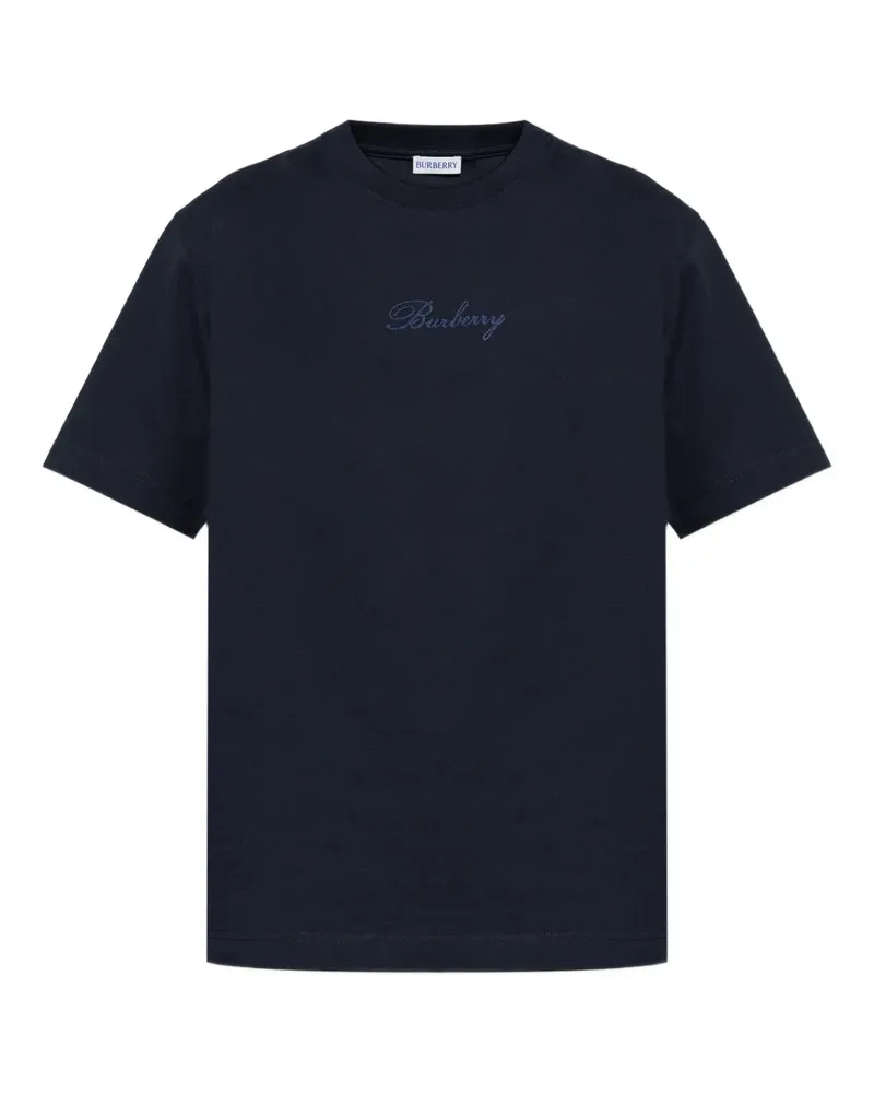 Burberry T-Shirt mit Stickerei - Blau Blau