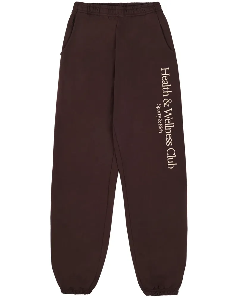 SPORTY & RICH H&W Crest Jogginghose - Braun Braun