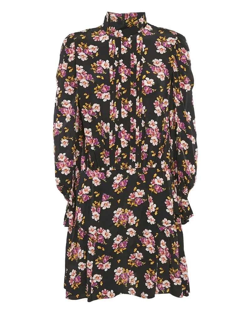 Zadig & Voltaire Pre-owned Minikleid mit Blumen-Print - Schwarz Schwarz