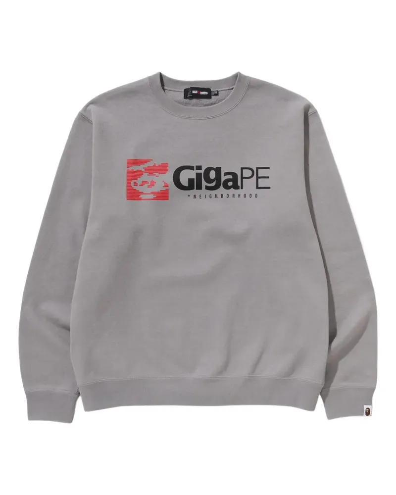Neighborhood Sweatshirt mit Logo-Print - Grau Grau