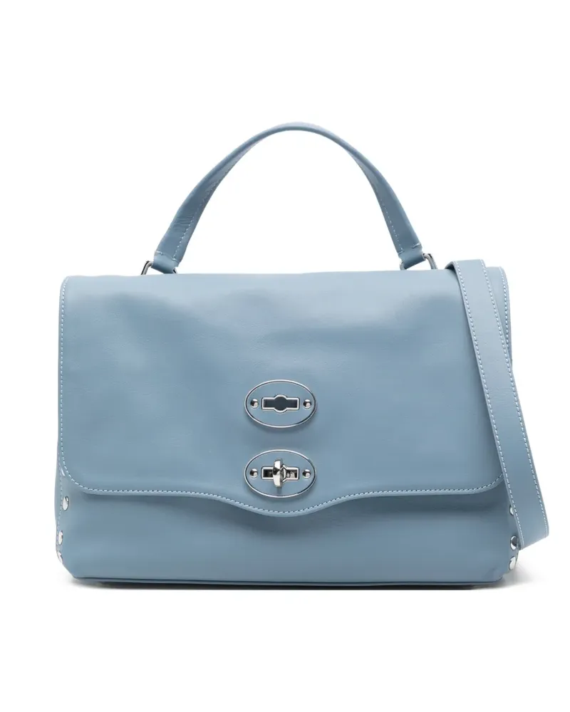 Zanellato small Postina® studded tote bag - Blau Blau