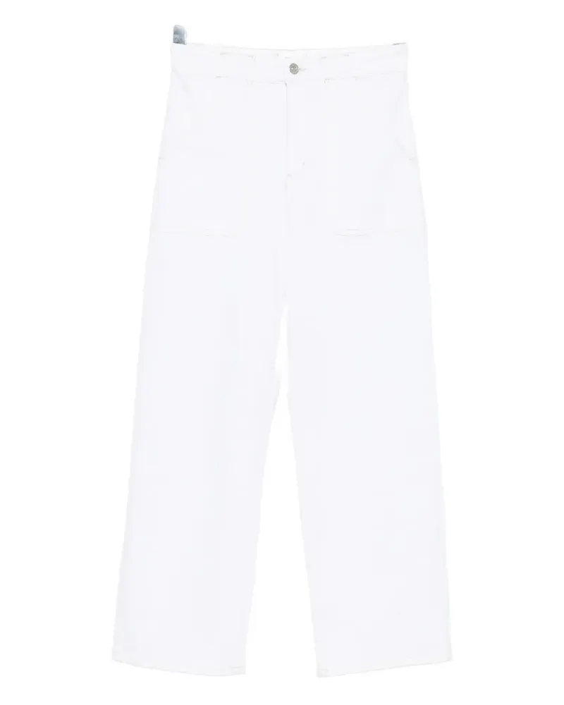 Frame Denim The Modern Pocket Wide-Leg-Jeans - Weiß Weiß