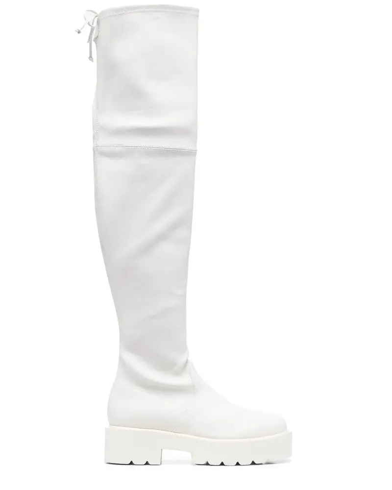 Stuart Weitzman Lowland Overknee-Stiefel - Weiß Weiß