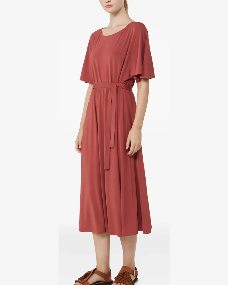 Max Mara tie-waist midi dress - Rot Rot