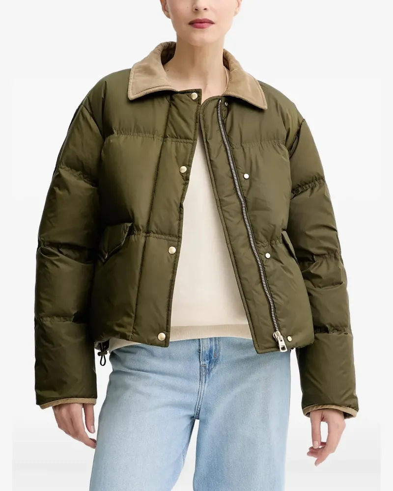 Marc O'Polo corduroy-collar padded jacket - Grün Grün