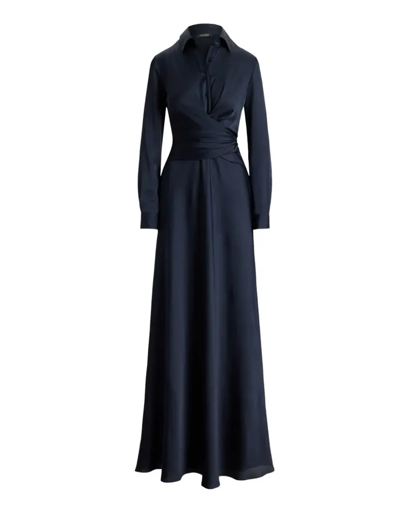 Ralph Lauren Aniyah Abendkleid mit Falten - Blau Blau