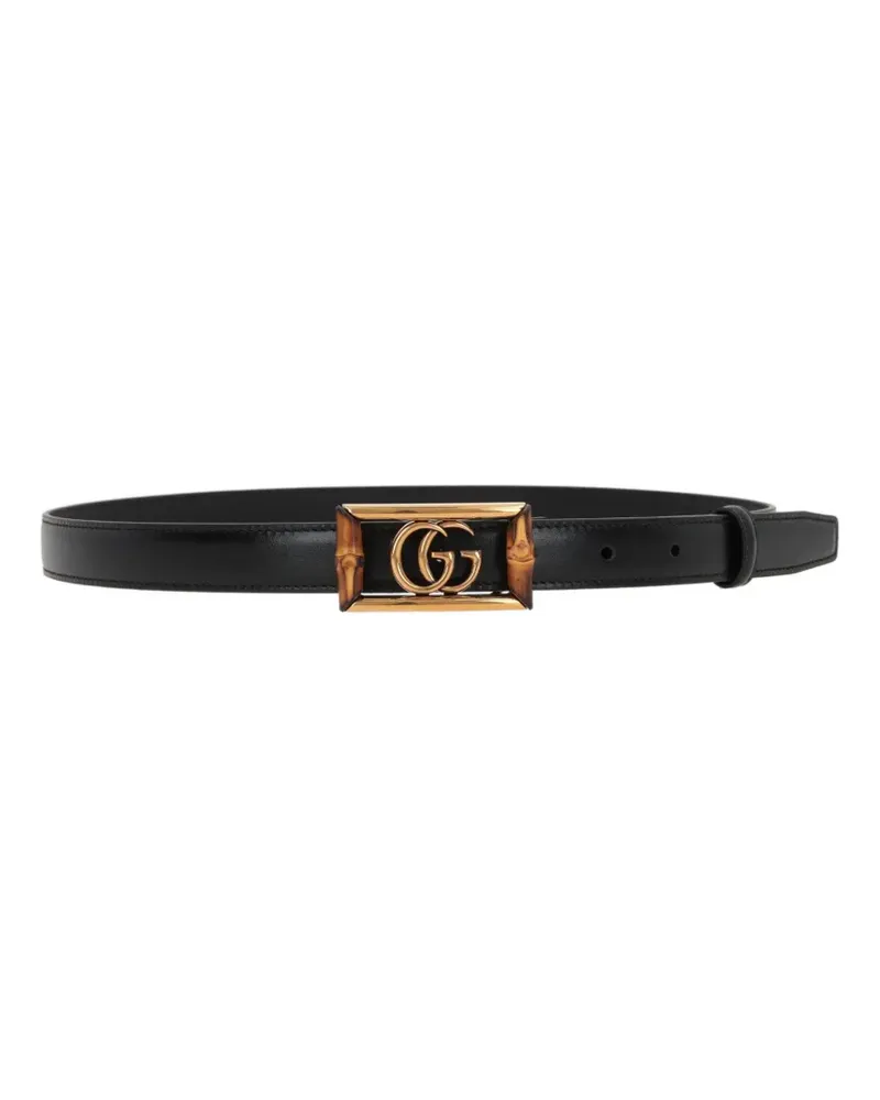 Gucci Schnallengürtel mit Bambus-Detail - Schwarz Schwarz