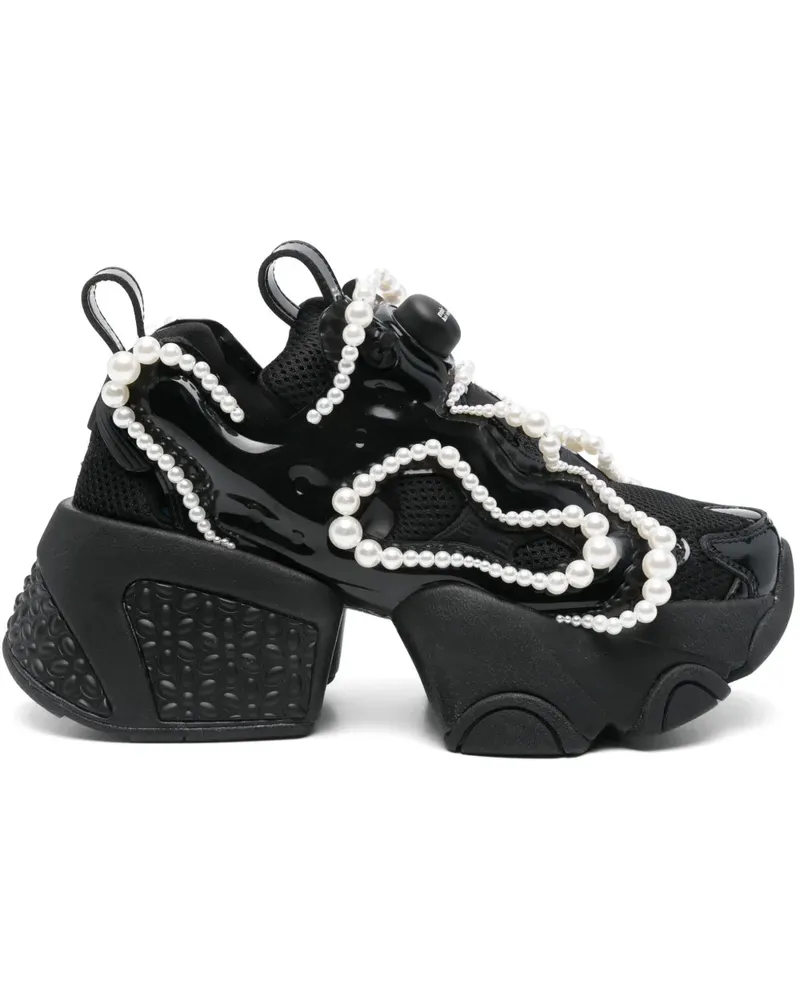 Noir Kei Ninomiya x Reebok Sneakers mit Perlen - Schwarz Schwarz