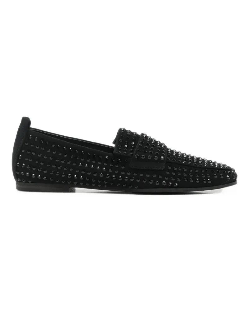 Kennel & Schmenger Lotta crystal-embellished loafers - Schwarz Schwarz