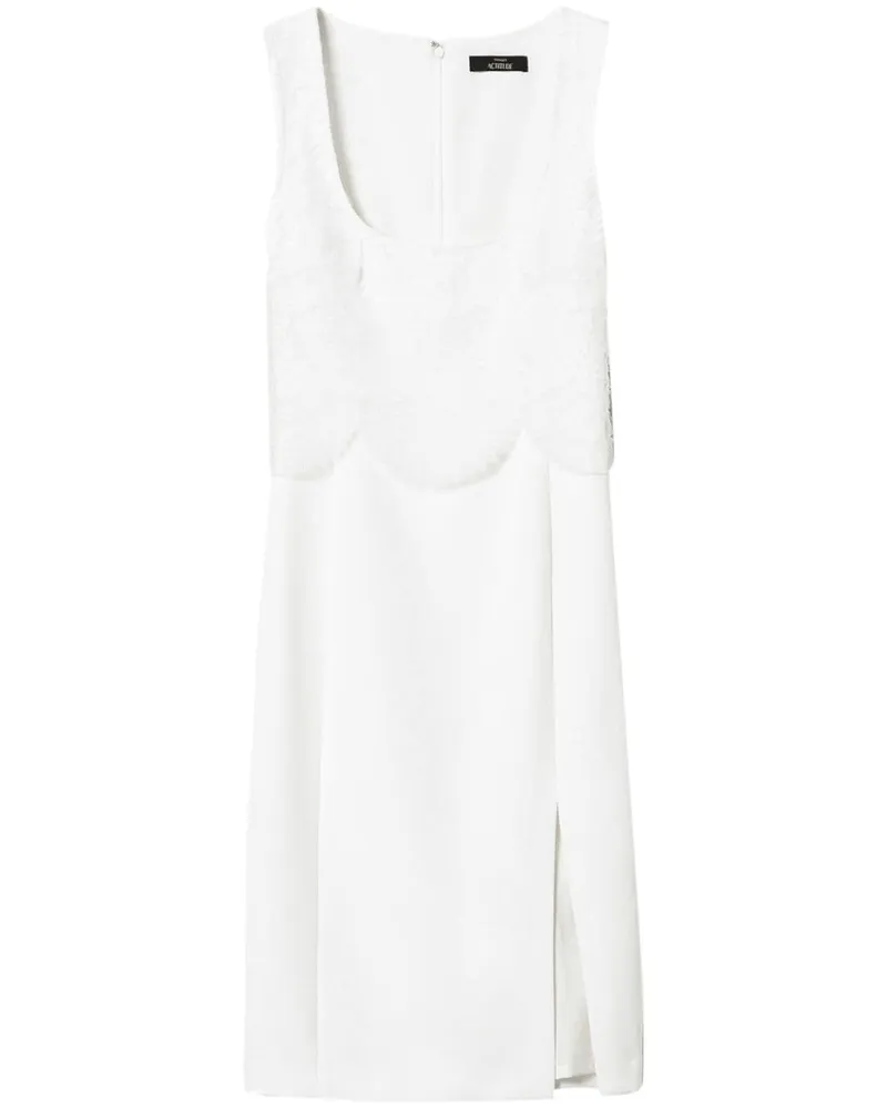 Twin-Set Minikleid mit Stickerei - Weiß Weiß