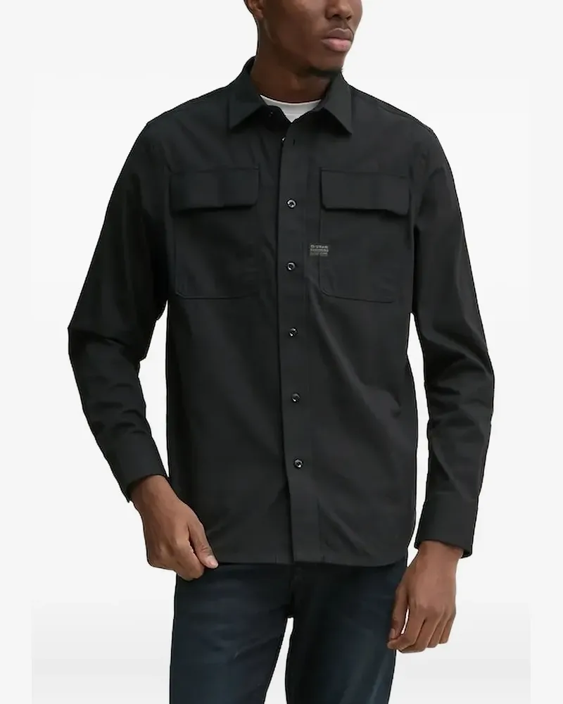 G-STAR RAW Hemd mit Taschen - Schwarz Schwarz