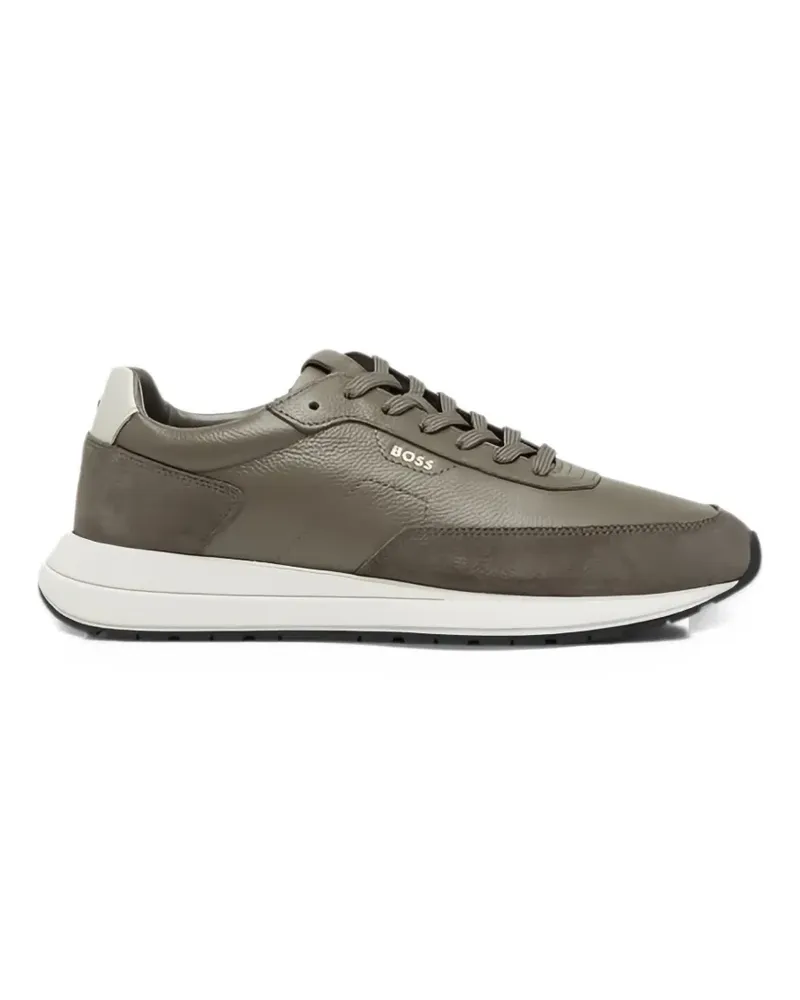 HUGO BOSS Vinston Ledersneakers - Grau Grau