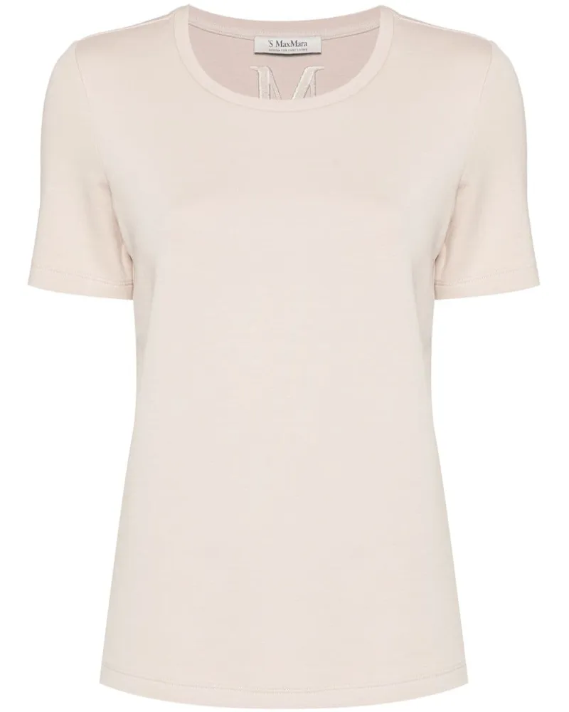 Max Mara Max Mara T-Shirt mit Tubo-Stickerei - Nude Nude