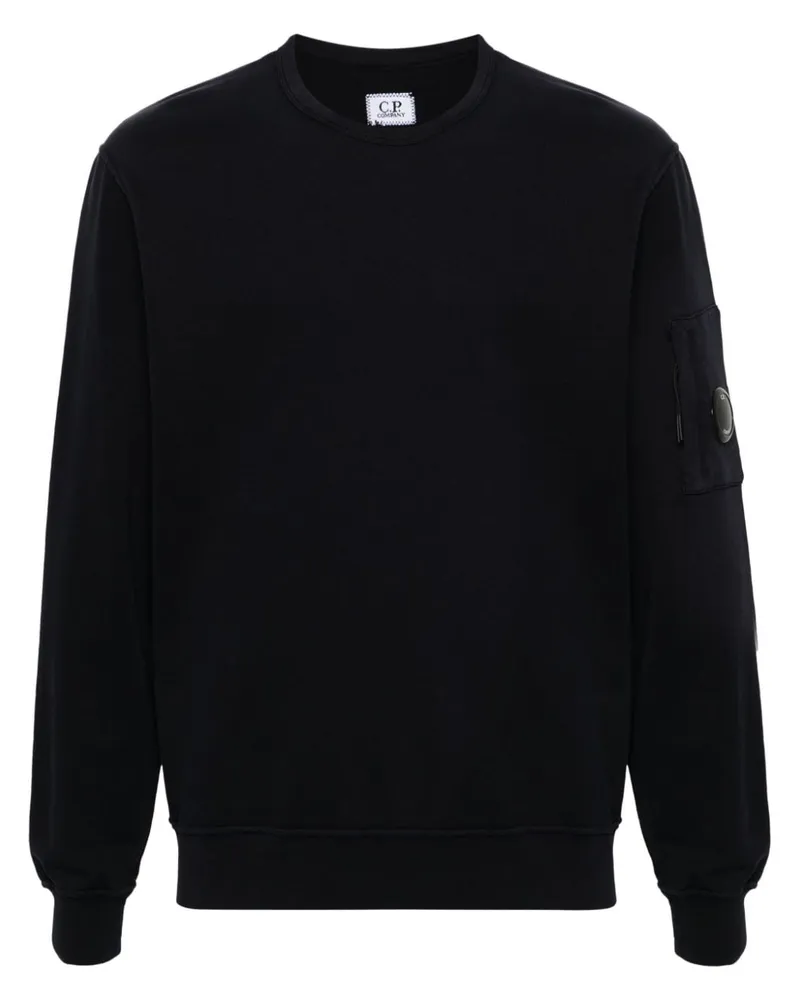 C.P. Company Sweatshirt mit Linsen-Detail Blau